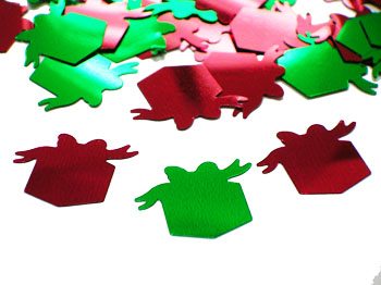 Gift Box Confetti, Christmas Available by the Packet or Pound